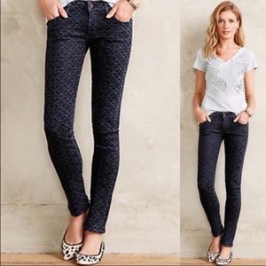CofH Racer Coated Low Rise Skinny Jeans 28